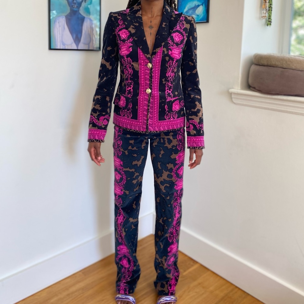 Versace Medusa Two Piece Suit - Late ‘00s to early 2010s - XS